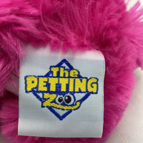 The Petting Zoo Plush Wolf Stuffed Animal Toy Pink White 2011 - Picture 6 of 10